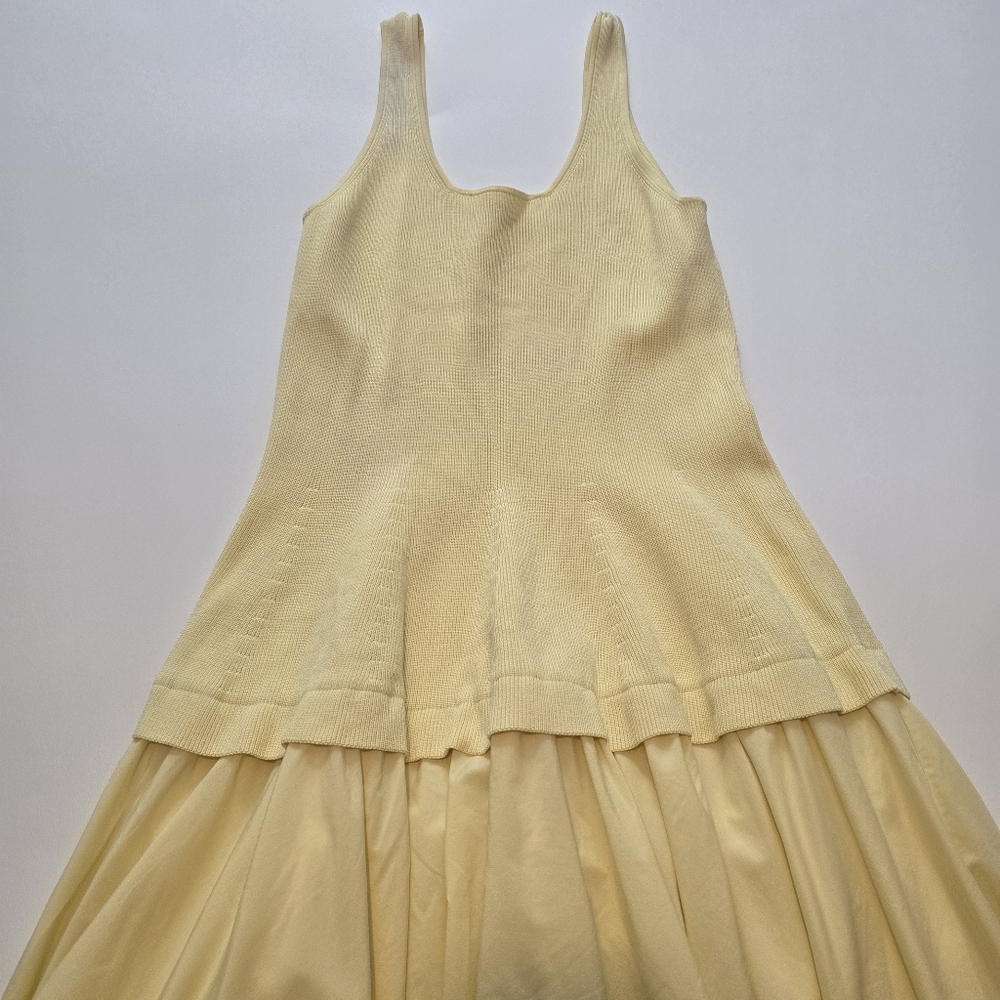 SIMKHAI Silas Knit Midi Casual Dress Scoop neck Sleeveless Pull on Size L - Picture 3 of 14